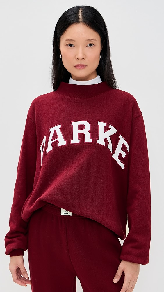 Parke Varsity Mock Neck Sweatshirt