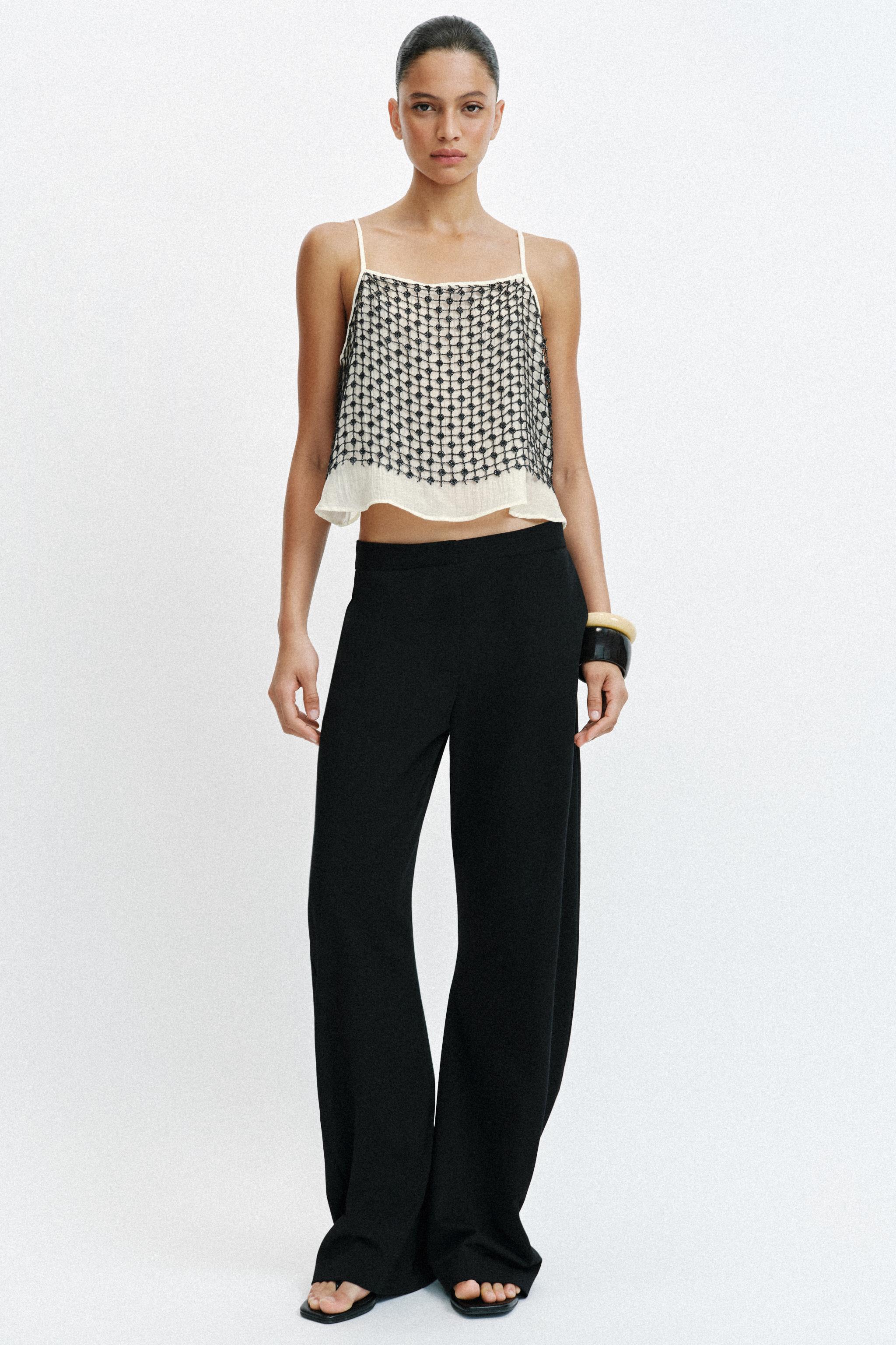 Mid-Waist Barrel Trousers