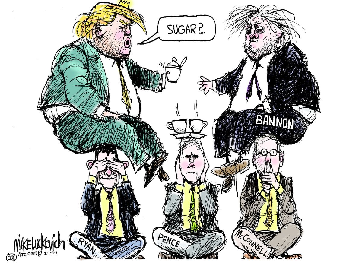 Political Cartoon Us Donald Trump Steve Bannon Gop The Week 