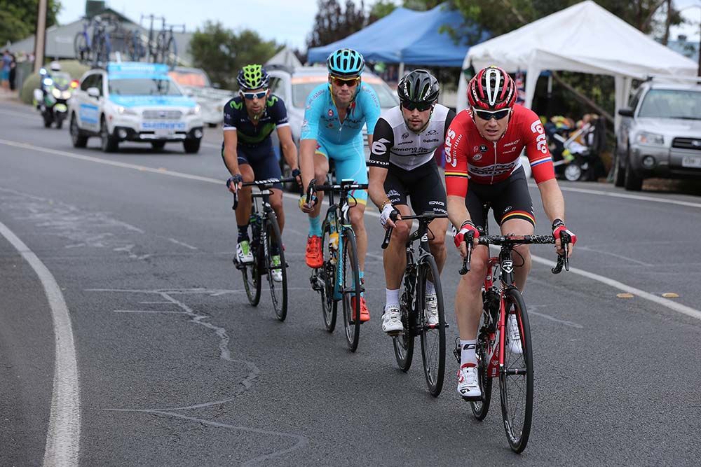 Pim Ligthart (Lotto Soudal) leads the break