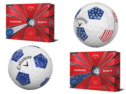Callaway Chrome Soft Europe And Stars + Stripes Truvis Balls