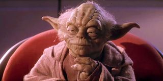 Yoda puppet in Star Wars: The Phantom Menace