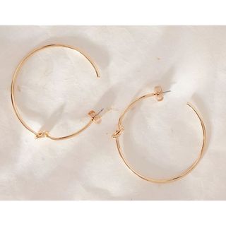 Large Knot Hoop Earrings