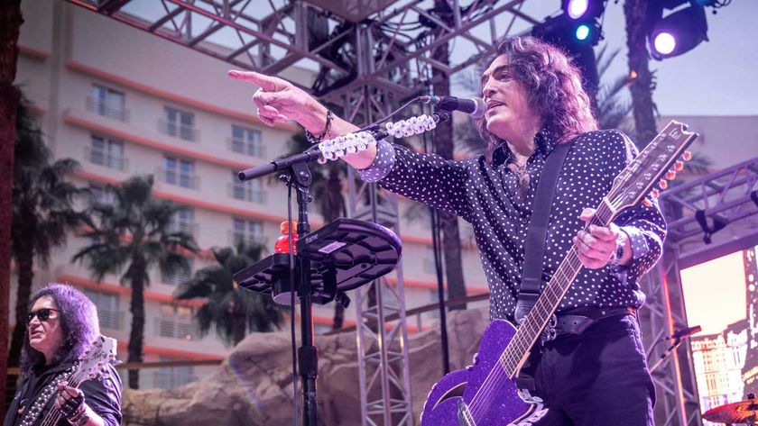 Paul Stanley onstage in Las Vegas