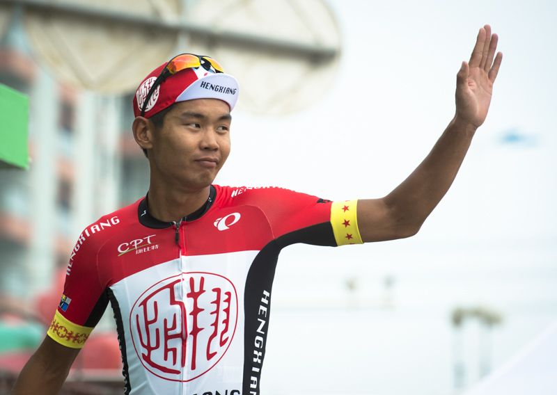 Wang Meiyin is now the best Asian rider in the race