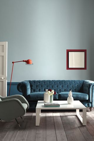 blue living room by Little Greene