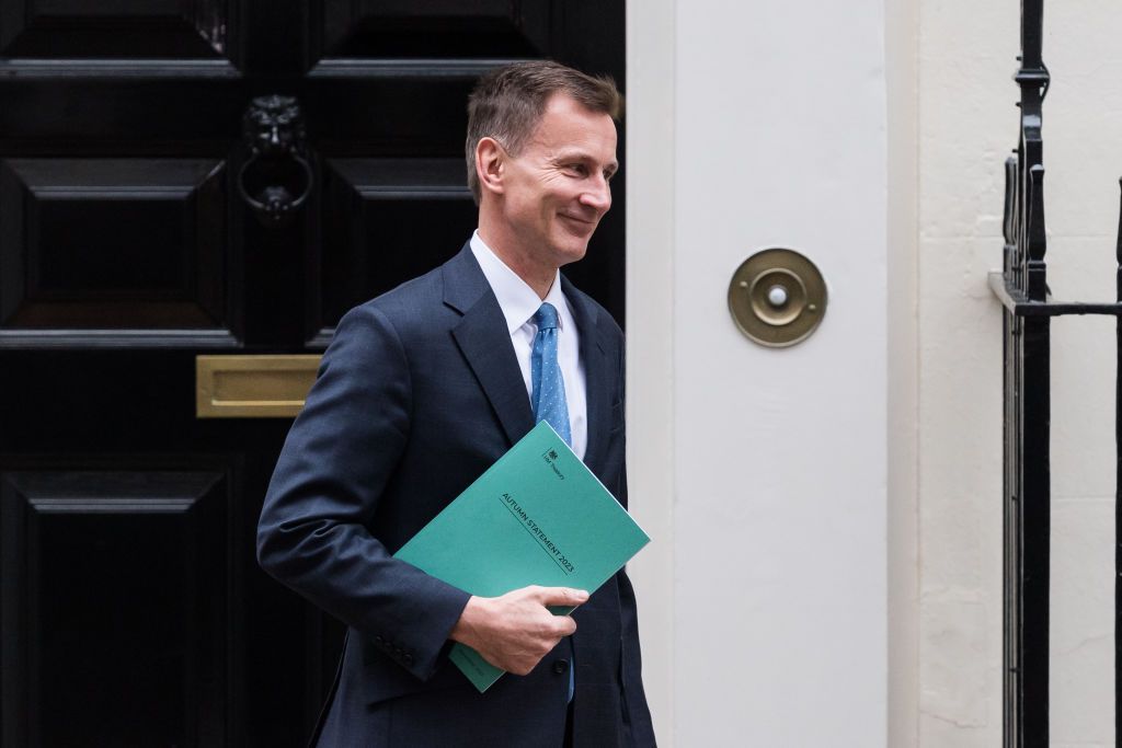 Chancellor Jeremy Hunt delivers the Autumn Statement in London