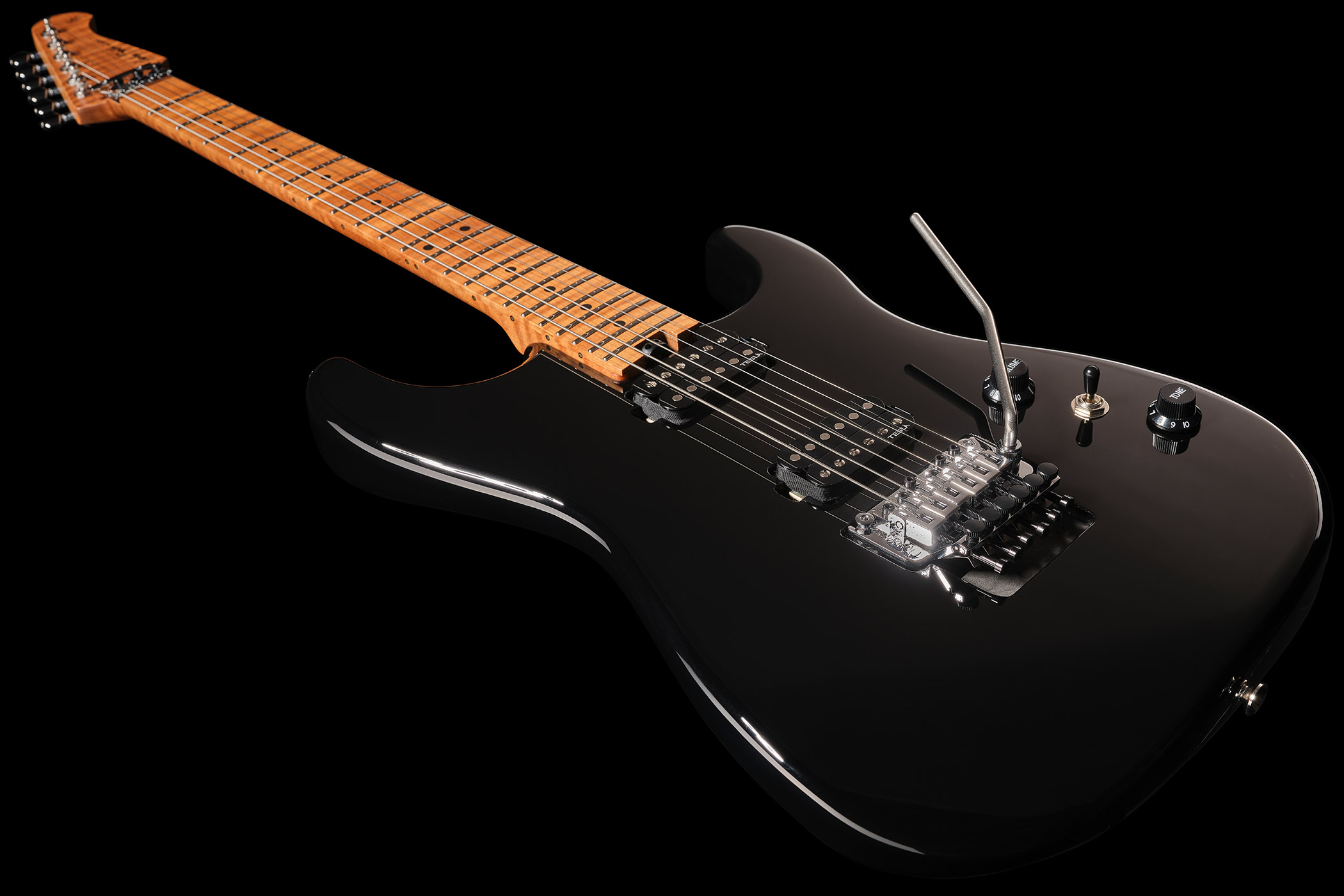 Harley Benton ST-80FR MN HH Black