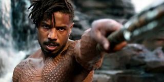 Michael B. Jordan as Killmonger in Black Panther