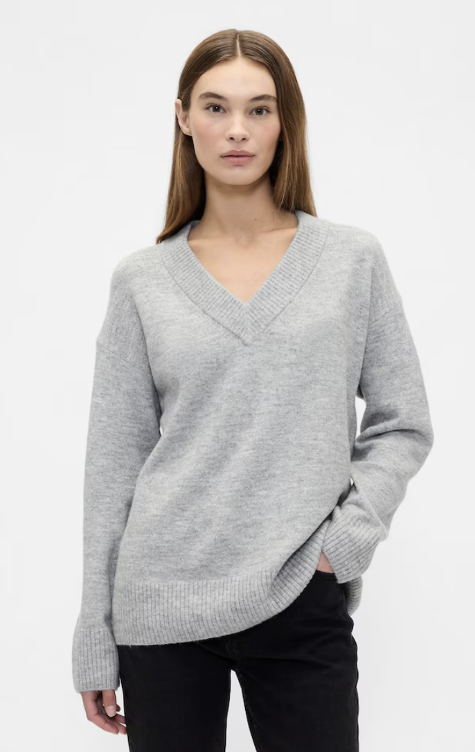 Gap, Light Grey V-Neck Jumper