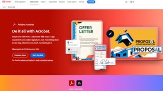 Website screenshot for Adobe Acrobat Sign.