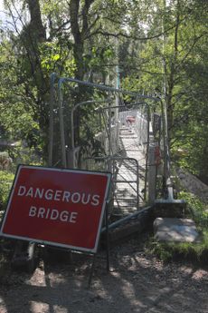 The bridge has been closed since December 2015.