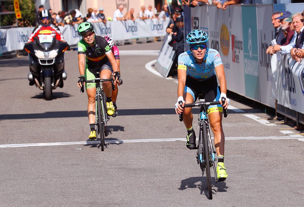 Sofia Bertizzolo (Astana Women's Team) finishes 8th at Giro dell'Emilia