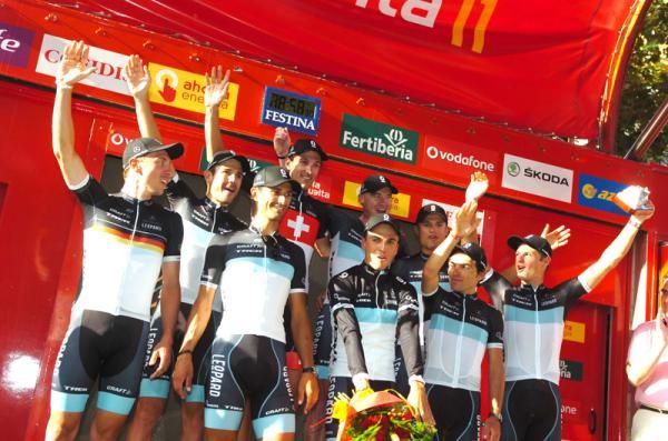 Leopard Trek on the podium