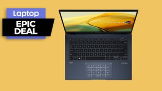 Asus Zenbook 14 OLED laptop with numeric keypad