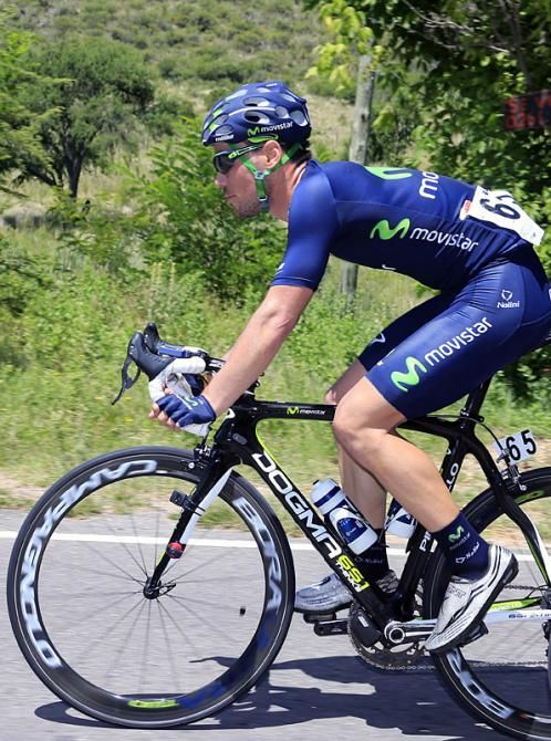 Eloy Teruel (Movistar) was part of the early break on stage 3.