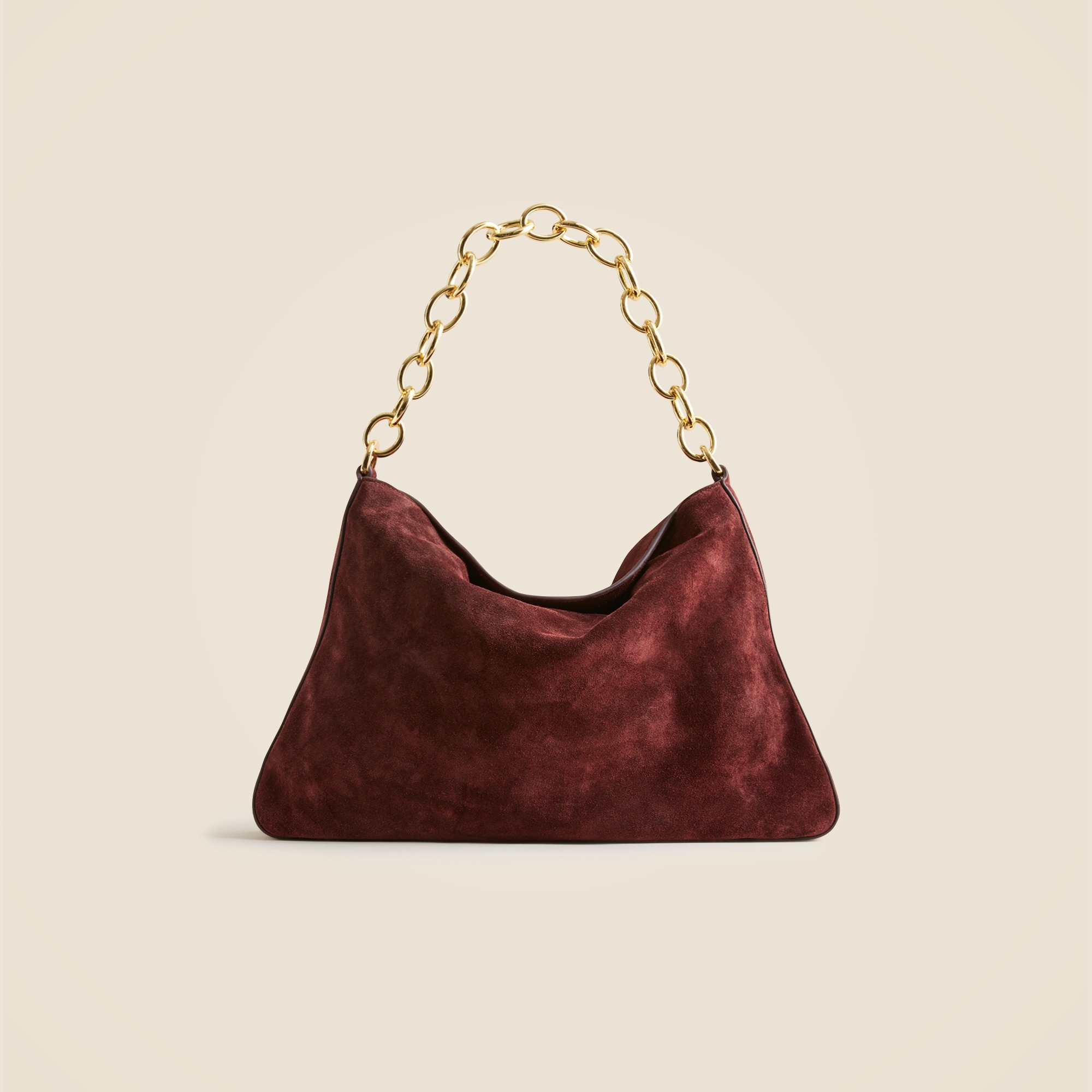 Berkeley Chainlink Shoulder Bag in Suede