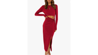 Kirundo Women's Long Sleeve Twist Cutout Bodycon Midi Dress
RRP: $32.99
This lightweight bodycon long-sleeved dress is made of stretch material, features a knee-length slit and rounds it all out with a twist front waist cut-out. It's available in sizes S to XL and comes in eight colors.