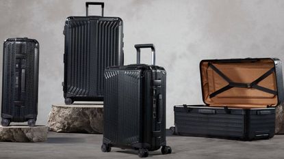 Boss x Samsonite suitcase collaboration