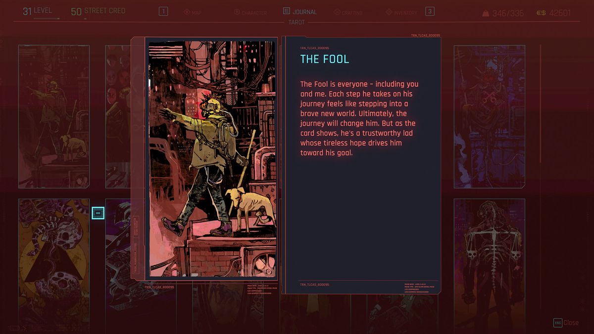 Featured image of post Cyberpunk 2077 Tarot Cards Instead they re huge wall murals that have