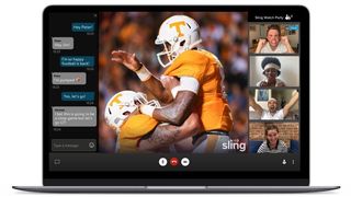 Sling TV's new "Watch Party" feature.