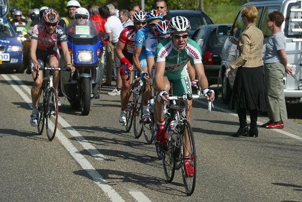 The early leaders on the Bergseweg.