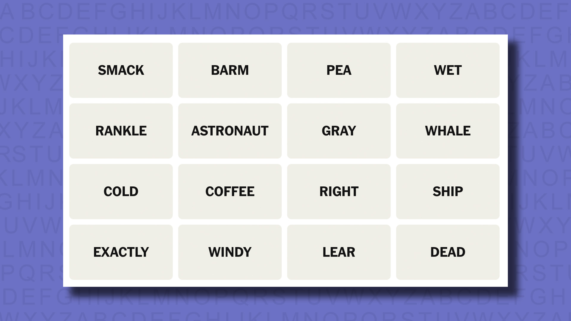 NYT Connections hints for game 738 on a purple background