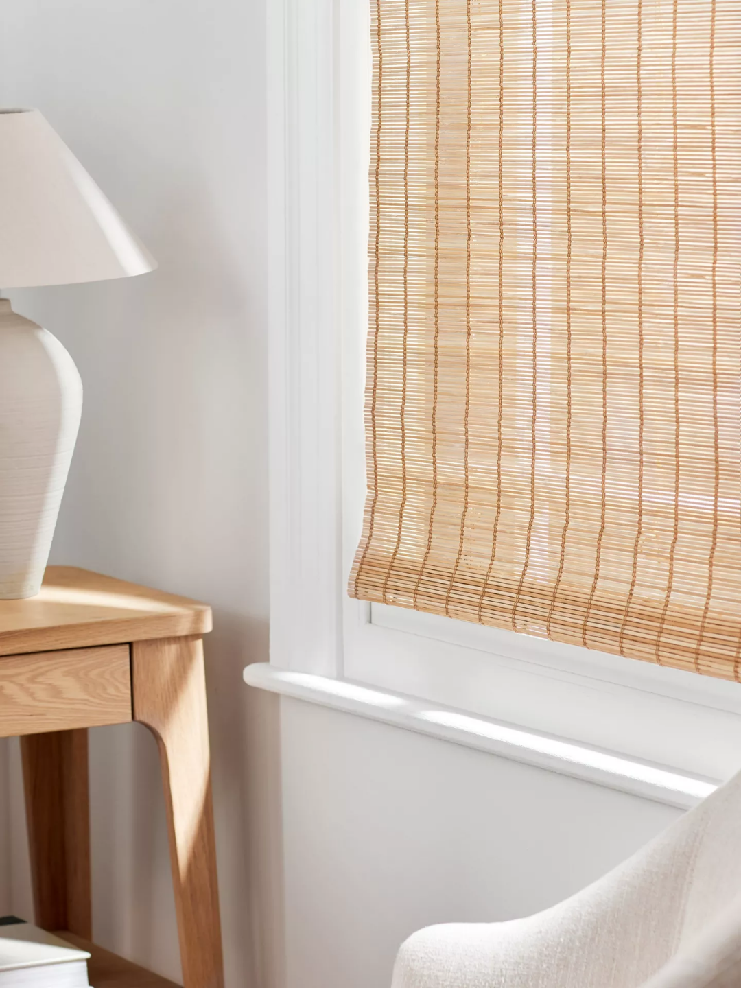 A cordless bamboo blinds set from John Lewis