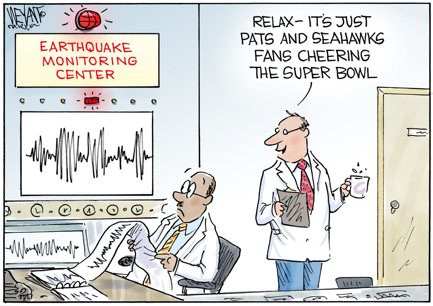 Political cartoons for February 7