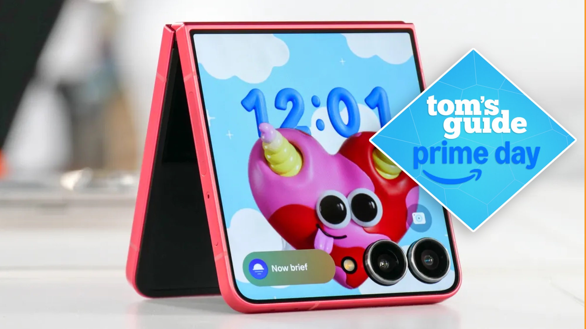Samsung Galaxy Z Flip 7 with Prime Day deal tag 