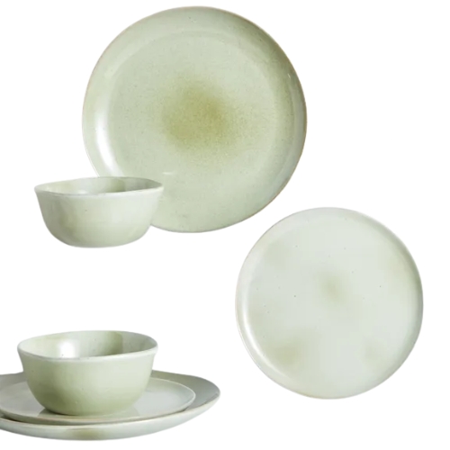 Amalfi Reactive Glaze 12 Piece Dinner Set