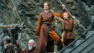 Frida Gustavsson and Luke Harmon in Vikings: Valhalla season 3