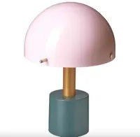 IKEA N&Ouml;DMAST LED portable lamp, light pink/dark gray-green