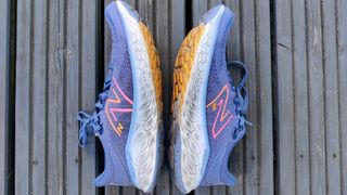 New Balance Fresh Foam X 1080v12 laid on ground after being tested by Live Science