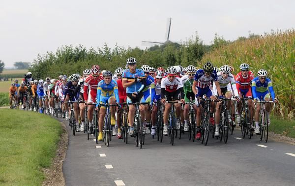 The peloton in action during the U23 men's road race world championship.