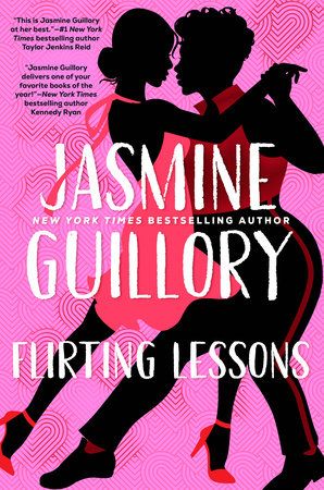 flirting lessons by jasmine guillory book cover with a copule dancing together