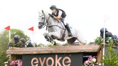 Pictured Robbie Kearns and Chance Encounter at the European Eventing Championships.