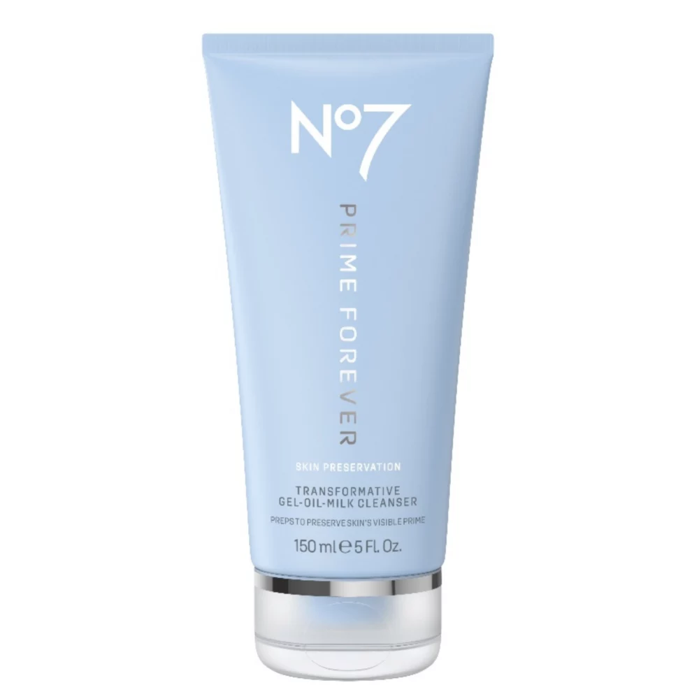 No7 Prime Forever Transformative Gel-Oil-Milk Cleanser 150ml