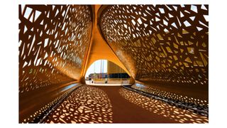Photograph of Copr Bay Bridge in Swansea by John Shipp, which won the 2023 Cobalt Capture a Moment photography competition