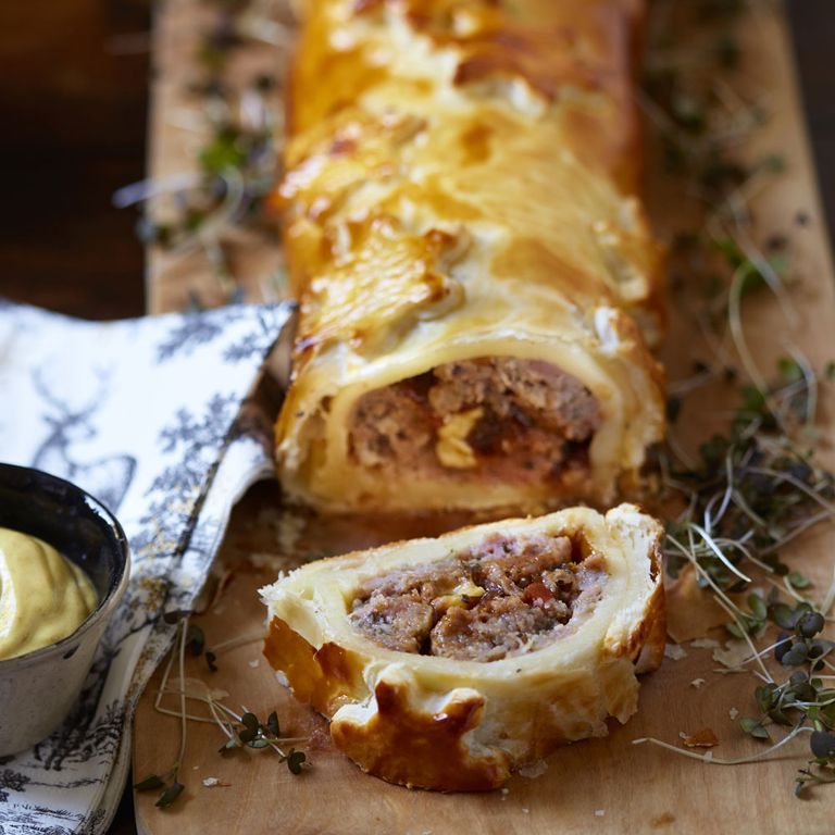 cheese and pickle sausage roll