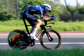 KATOWICE POLAND AUGUST 14 Rmi Cavagna of France and Team Deceuninck QuickStep competes during the 78th Tour de Pologne 2021 Stage 6 a 19km Individual Time Trial stage from Katowice to Katowice TourdePologne TDP2021 UCIWT on August 14 2021 in Katowice Poland Photo by Bas CzerwinskiGetty Images