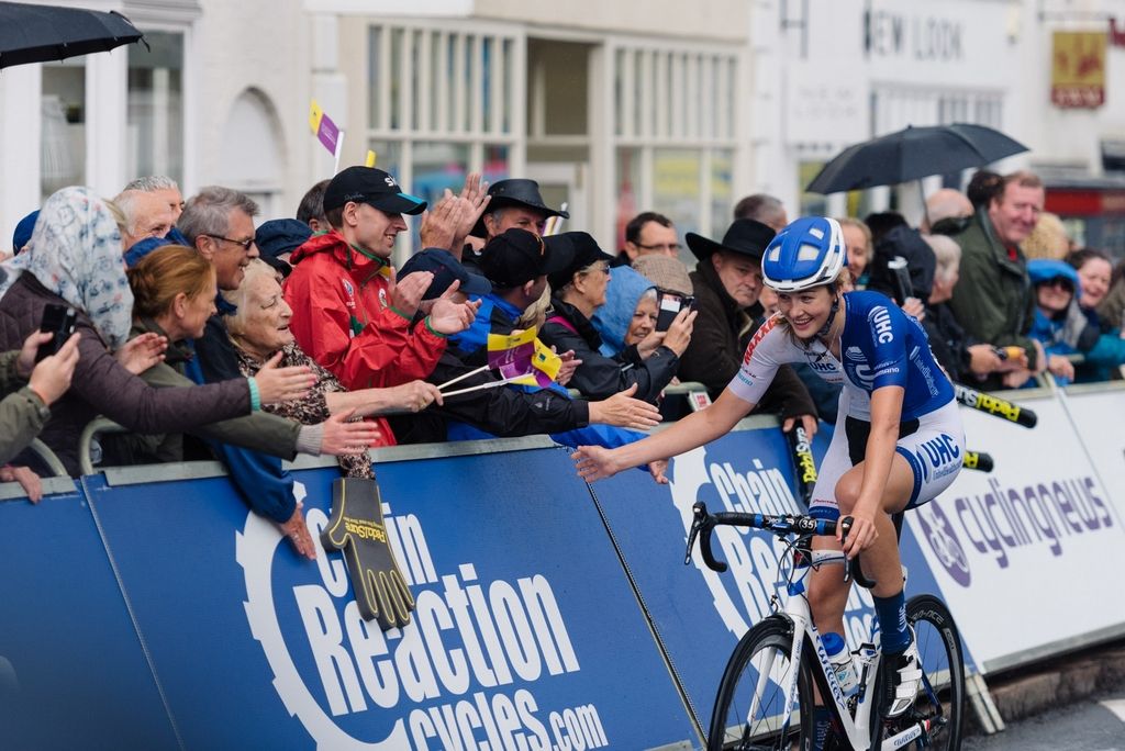 Laurel Rathbun (UnitedHealthcare) was the last rider to finish today