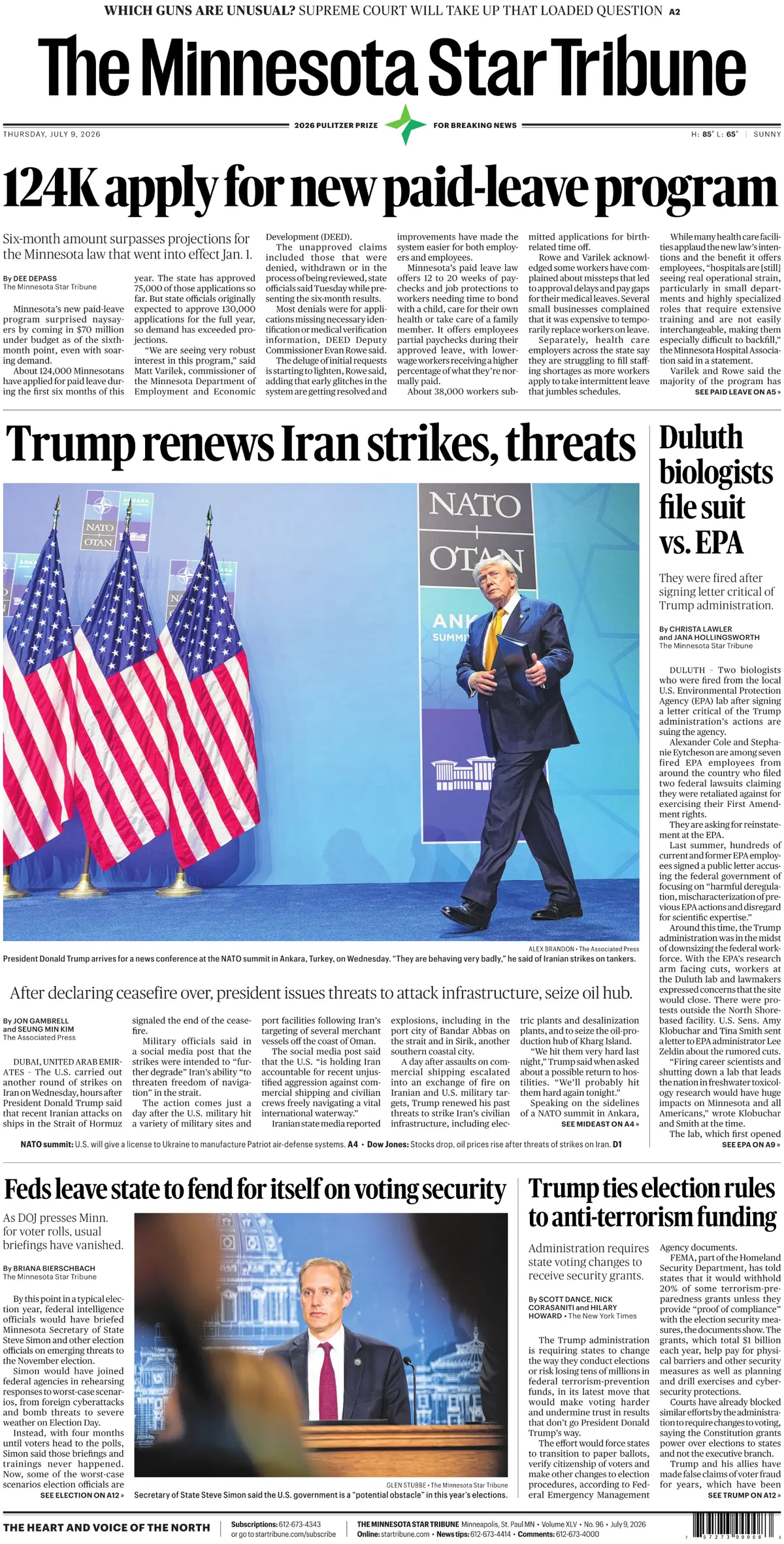The Minnesota Star Tribune