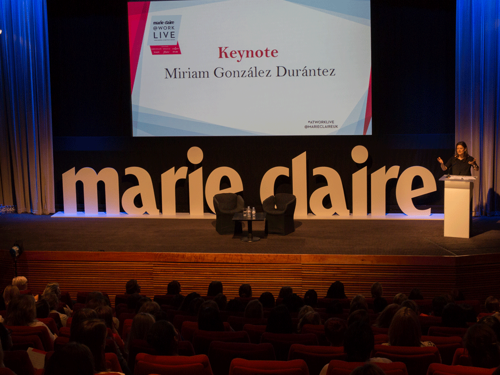 Miriam González Durántez is Marie Claire&#039;s @Work Live keynote speaker.