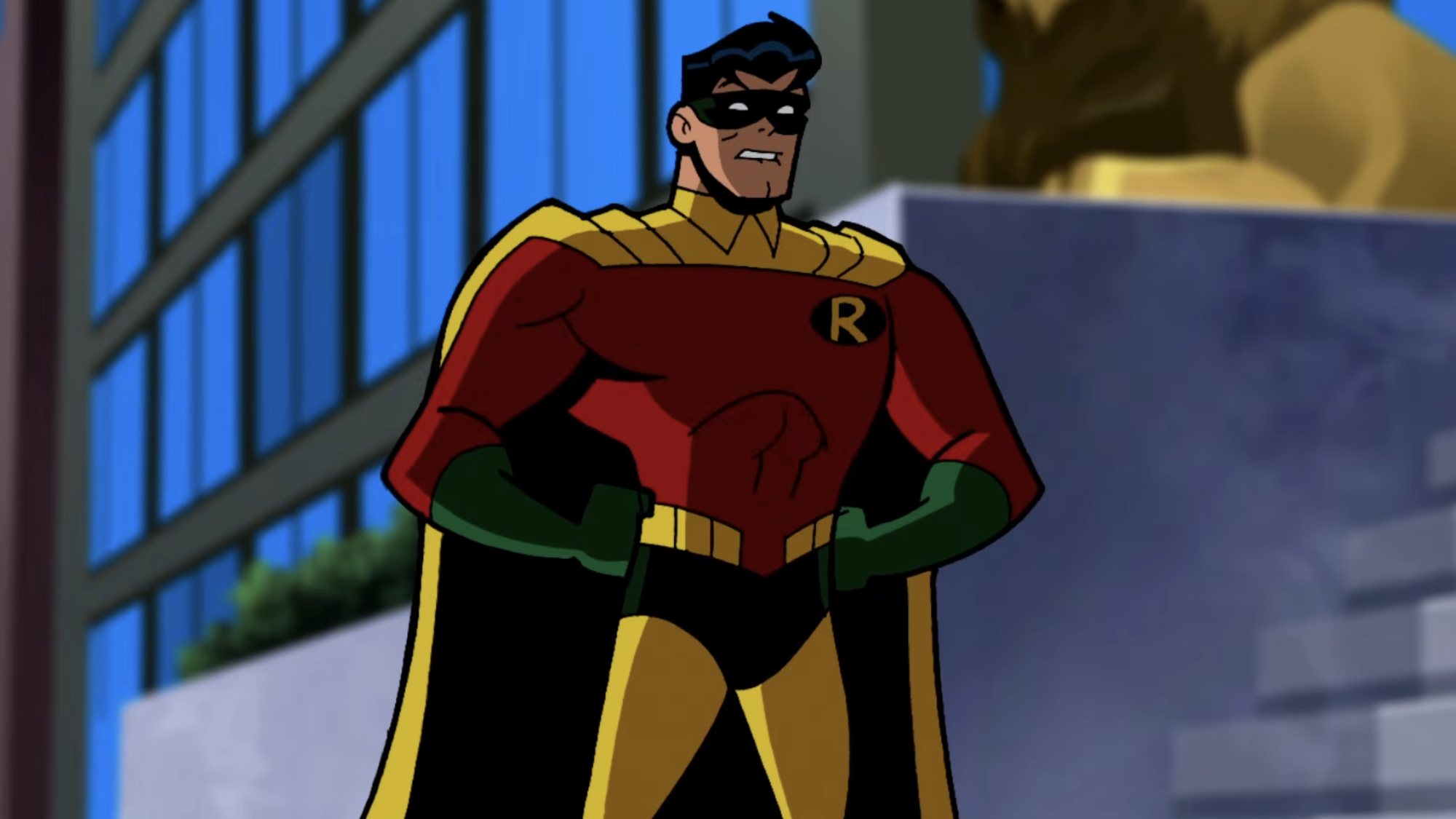 Robin stands at the ready on Batman: The Brave and the Bold.