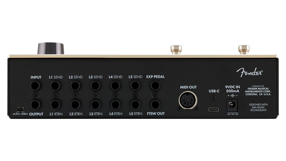 Rear panel connections