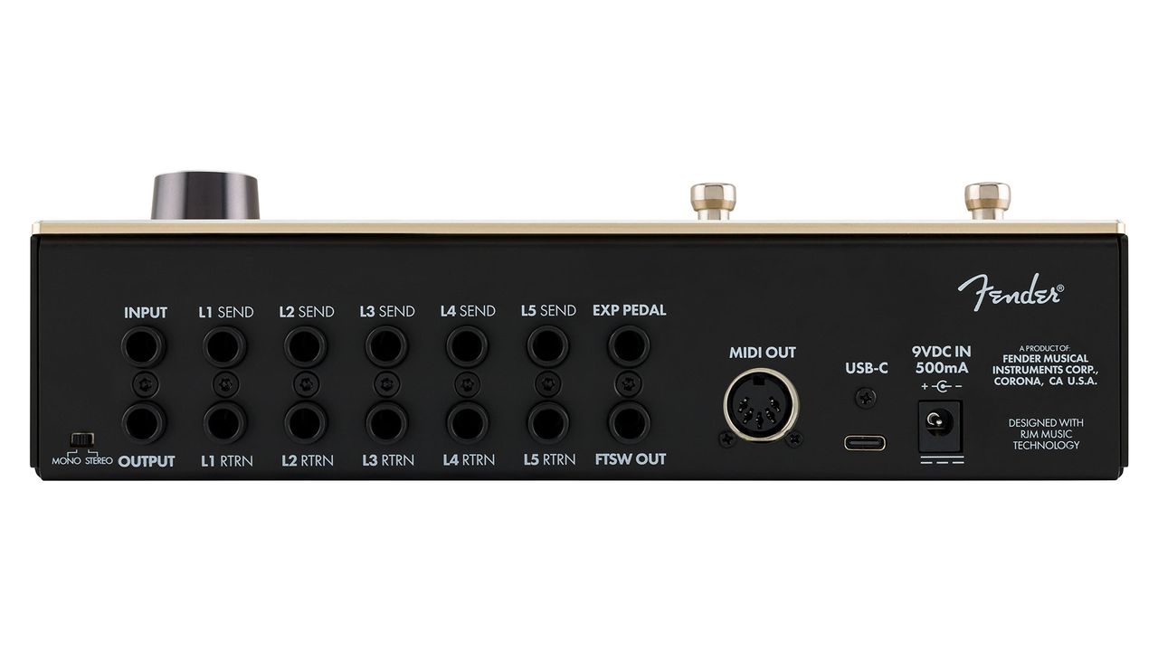 Rear panel connections