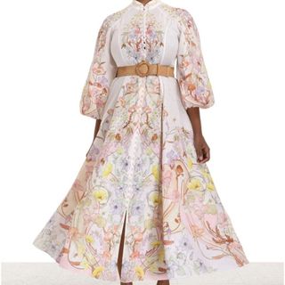 floral print maxi shirt dress