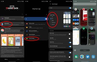 Changing the Overview layout in the Good Lock app on the Samsung Galaxy Z Fold 4