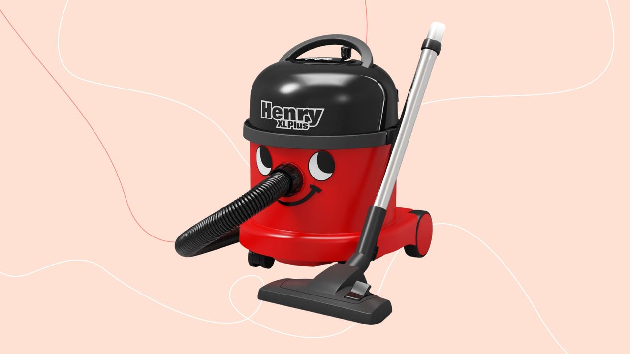 Henry Xl Plus vacuum cleaner on Ideal Home style background